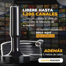 ANTENA DIGITAL INFINITY TDT HDTV 4K +1200 CANALES - (Funciona en todos los TV) ✅😍