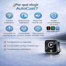AutoCast® – CarPlay Inalámbrico  con Apps Pagos Incluidos-Promoción por cierre de tienda